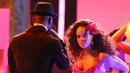 Rihanna tampil berduet bersama Bryson Tiller (kiri) saat mengibur penonton di Grammy Awards ke-60 di Madison Square Garden, New York (28/1). Rihanna berkolaborasi bersama Bryson Tiller membawakan single Wild Thoughts. (Photo by Matt Sayles/Invision/AP)