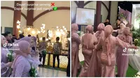 Mempelai Wanita Dapat Kejutan Bikin Haru dari Sahabat. (Sumber: TikTok/@hayokepoapa)