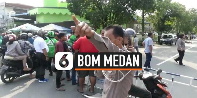 VIDEO: Bom Bunuh Diri di Medan, Polisi dan Warga Terluka
