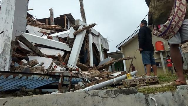 Penampakan Kerusakan Akibat Gempa Sukabumi