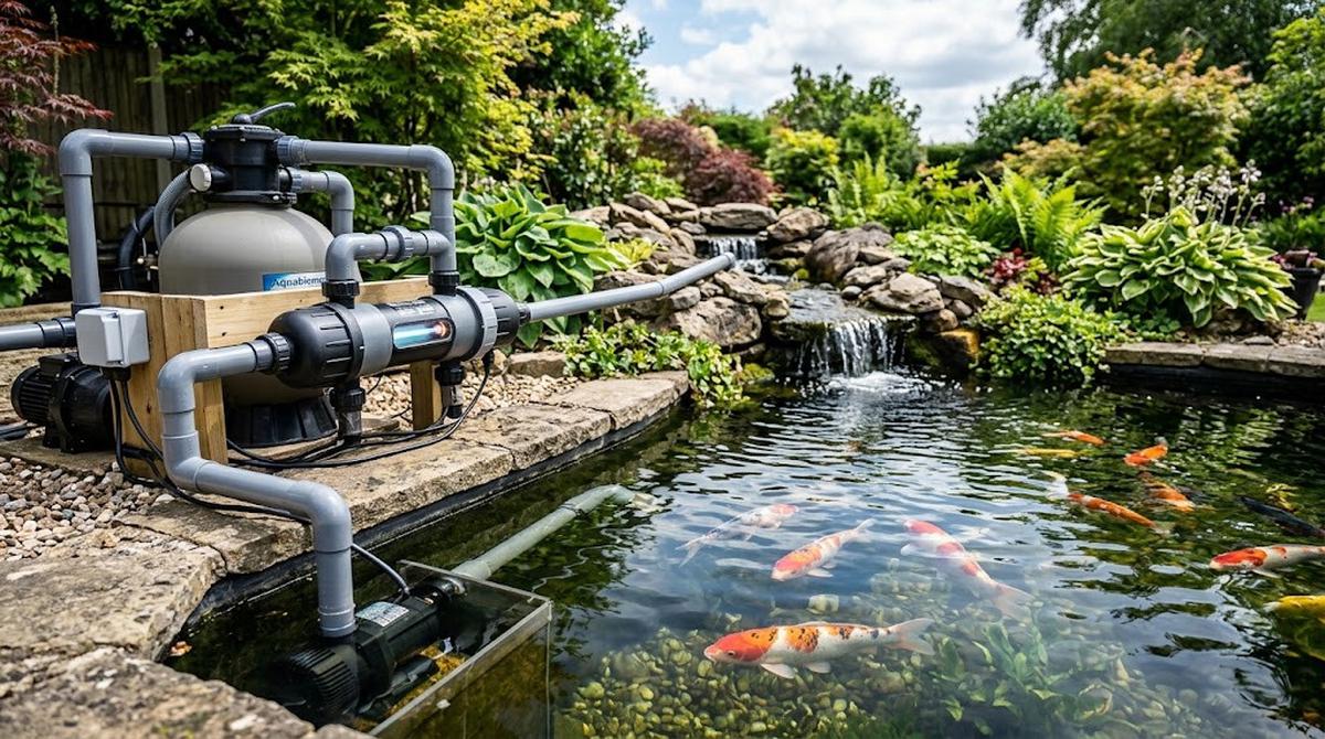Sistem Filter UV (Ultraviolet) di Kolam