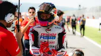 Veda Ega Pratama hanya dapat delapan angka dari Moto3 Italia 2026 karena finis di posisi delapan di Sirkuit Mugello. (Dok. Honda Team Asia)