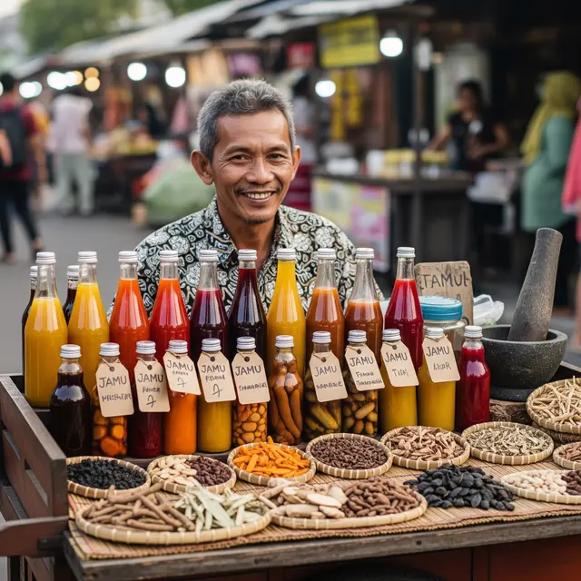 Peluang Usaha Jamu untuk Bapak Pensiunan Usia 50+ (AI)