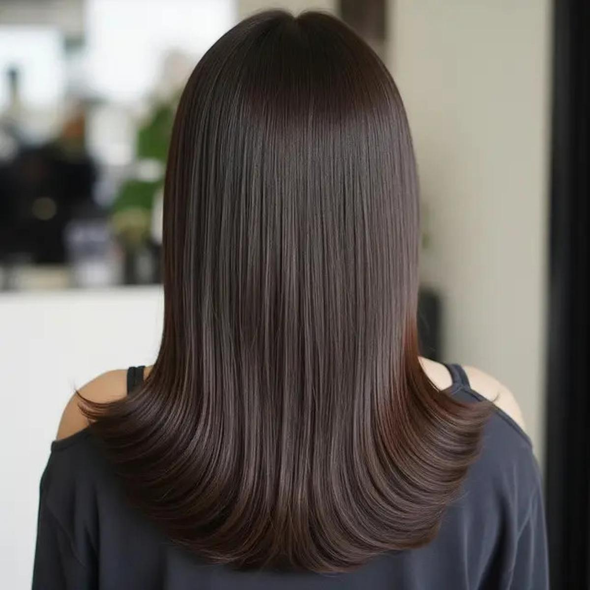 9 Model Rambut Panjang Lurus Belah Tengah Kekinian, Tampil Stylish Setiap Hari