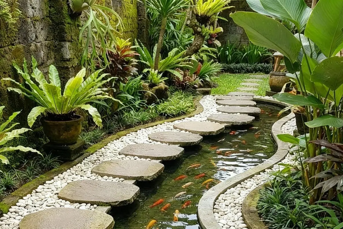 Ide Kolam Ikan Mini di Halaman Sempit