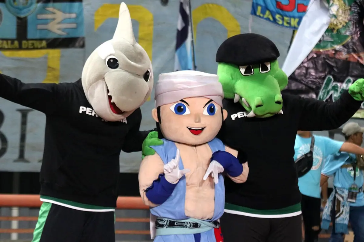 Maskot klub Persebaya Surabaya dan Persela Lamongan