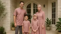 7 Ide Gamis Seragam Sekeluarga dengan 2 Anak, Kompak dan Elegan untuk Momen Spesial