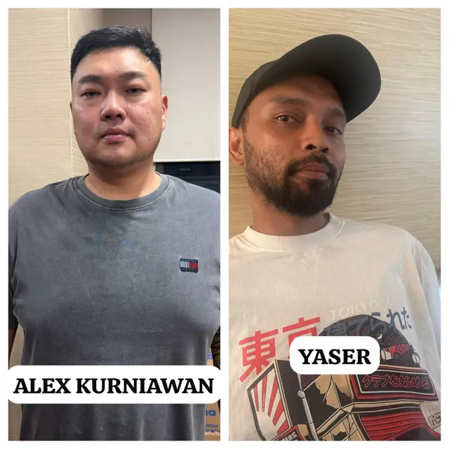 Pemilik White Rabbit Alex Kurniawan dan Manajer Operasional Yaser Leopold Talahatu.