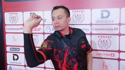 Jordan menang dalam kategori A-Flight setelah menaklukkan Stanley Venedikt di babak final. (Bola.com/M Iqbal Ichsan)