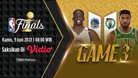Link Live Streaming NBA 2022 Final : Boston Celtics di Vidio Vs Golden State Warriors, Kamis 9 Juni 2022. (Sumber : dok. vidio.com)