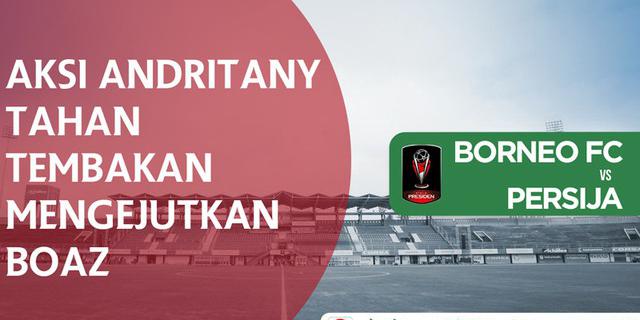 VIDEO: Aksi Andritany Tahan Tembakan Mengejutkan Boaz Solossa