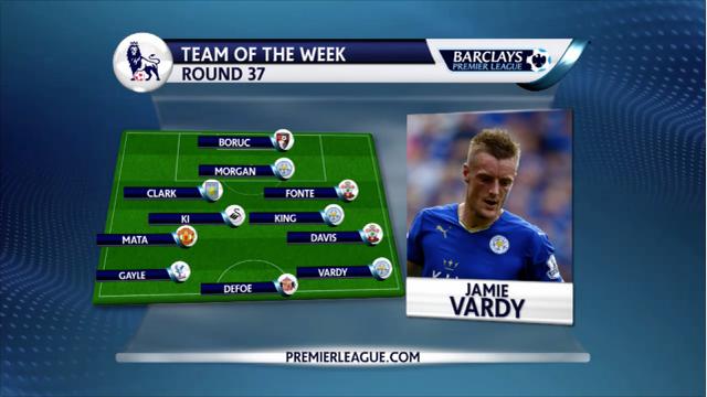 Kembali Bermain, Vardy Pimpin 11 Pemain Terbaik Pekan ke-37