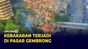 Kebakaran Terjadi di Pasar Gembrong Kampung Melayu