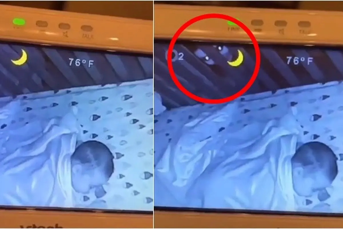 Viral, Sosok Mengerikan di Kamar Bayi Tertangkap Kamera CCTV Ini Bikin Merinding