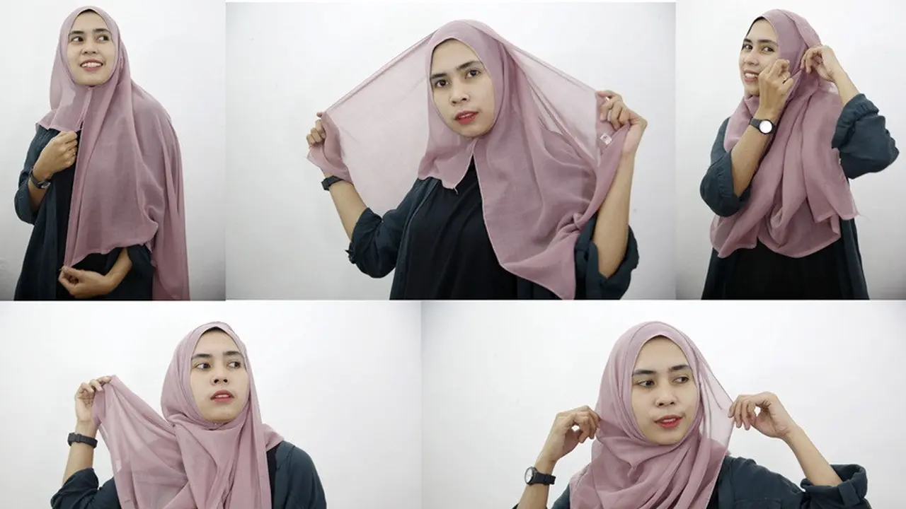 5 Cara Pakai Jilbab Segiempat Praktis Tapi Tetap Modis - Islami