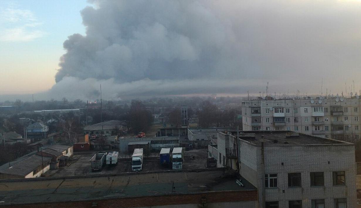 Diduga Sabotase, Gudang Senjata di Ukraina Meledak - Foto Liputan6.com