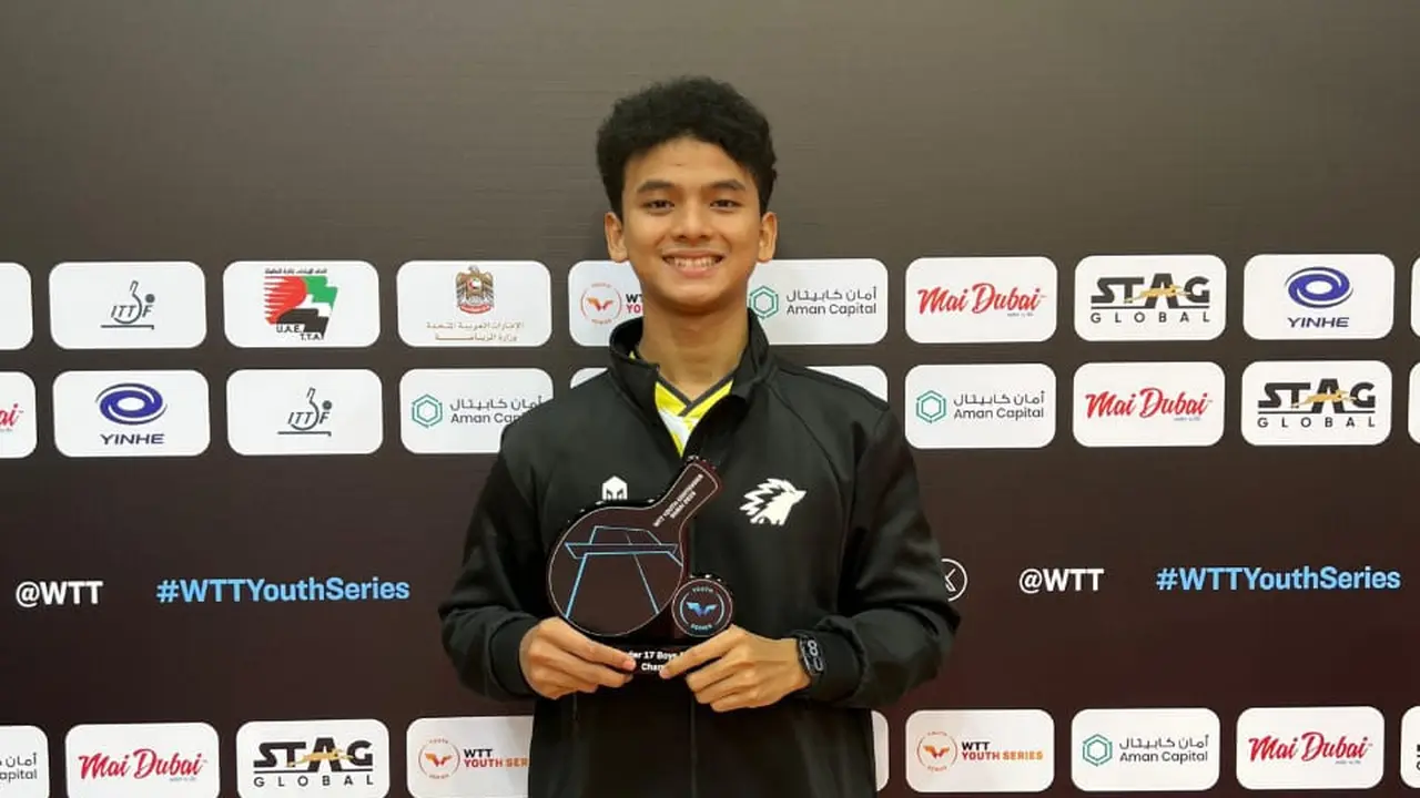 Atlet Indonesia Cetak Sejarah Juara Turnamen Tenis Meja WTT Youth Contender Dubai 2025