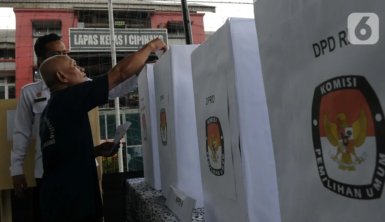 Berdasarkan hasil penetapan Komisi Pemilihan Umum (KPU), jumlah daftar pemilih tetap di lembaga pemasyarakatan, rumah tahanan, dan Lembaga Pembinaan Khusus Anak (LPKA) sebanyak 14.762 orang pemilih. (merdeka.com/Imam Buhori)