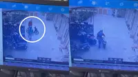 Kawasaki Ninja Raib di Parkiran Hostel, Aksi Pelaku Terekam CCTV