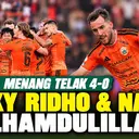 Rizky Ridho dan Nadeo Argawinata: Alhamdulillah! Timnas Juara, Persija Menang 4-0 atas PSIM