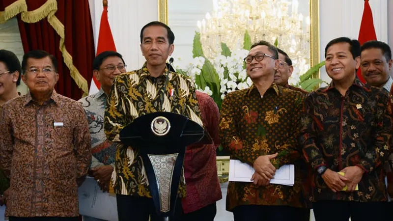 Pimpinan DPR Bertemu Presiden Jokowi di Istana Merdeka