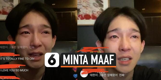 VIDEO: Nam Tae Hyun Eks WINNER, Minta Maaf dan Nangis Saat Live Instagram