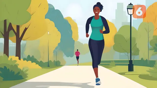 ahasia Sederhana Turunkan Berat Badan: Jalan Kaki Setiap Hari, Tidak Stres, dan Tidur Teratur (Ilustrasi Jalan Kaki/Jalan Cepat by AI)