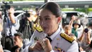 Paetongtarn Shinawatra menjadi perdana menteri Thailand ke-31. Ia menjadi perdana menteri Thailand termuda dalam sejarah dan perempuan kedua yang menduduki jabatan tersebut. (AP Photo/Sakchai Lalit)