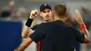 Mantan petenis nomor satu dunia dan tiga kali juara Grand Slam itu pensiun pada usia 37 tahun ketika ia dan Dan Evans kalah di perempat final ganda putra di Roland Garros. (CARL DE SOUZA / AFP)