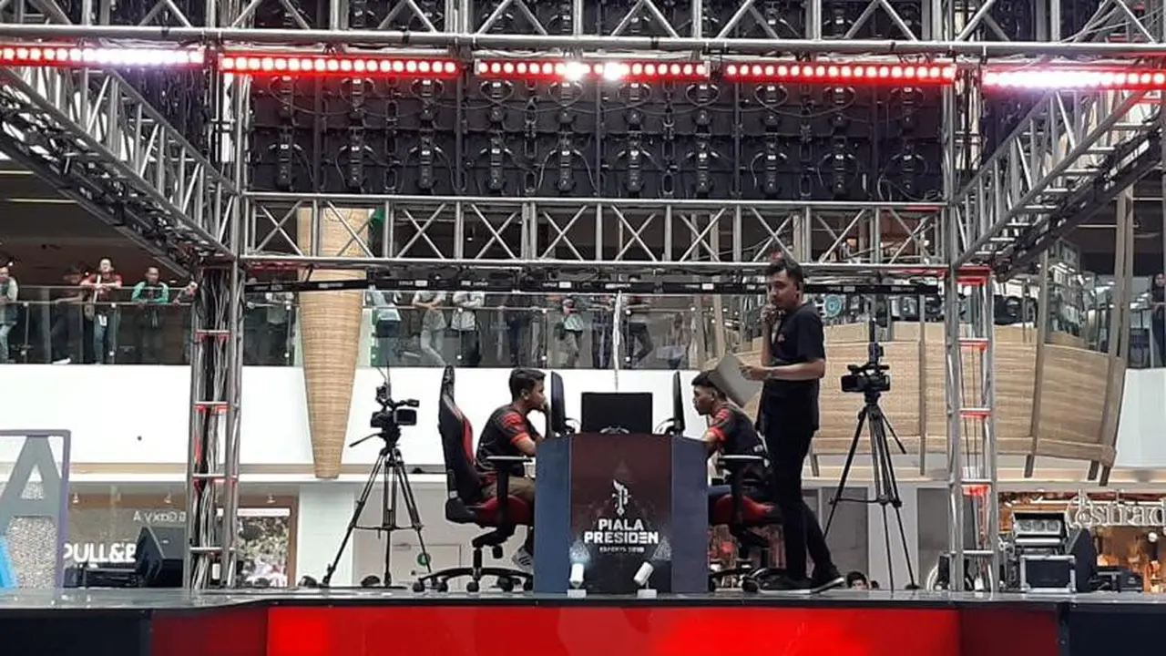 Grand Final Turnamen Mobile Premier League (MPL) di Piala Presiden Esports 2020.