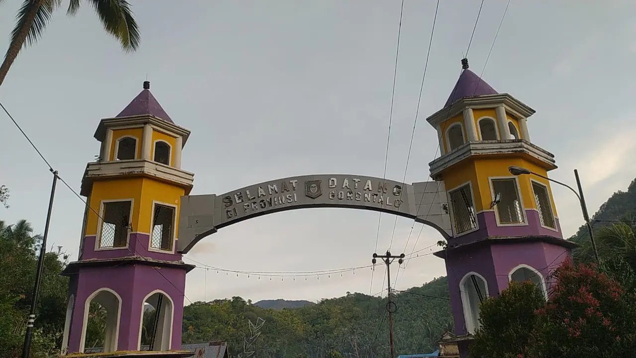 Pintu masuk perbatasan Provinsi Gorontalo (Arfandi Ibrahim/Liputan6.com)