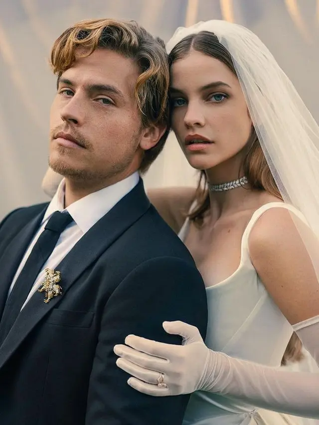 Potret Dylan Sprouse dan Barbara Palvin saat Menikah di Hungaria
