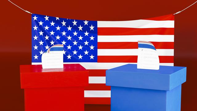 Ilustrasi Pilpres AS.