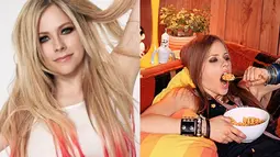 Avril Lavigne juga tak ragu unggah foto saat makan dengan posisi tiduran. Potret Avril saat makan ini menunjukkan sisi tak sempurnanya. Meski begitu, potret Avril saat makan tetap banjir pujian dari warganet. (Liputan6.com/IG/avrillavigne)