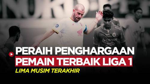 MOTION GRAFIS: Terbaru Wiljan Pluim, Inilah Peraih Penghargaan Pemain Terbaik Liga 1 Lima Musim Terakhir