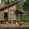 Desain kandang ayam kampung modern tapi tetap natural dan tradisional. [Foto: Gemini]