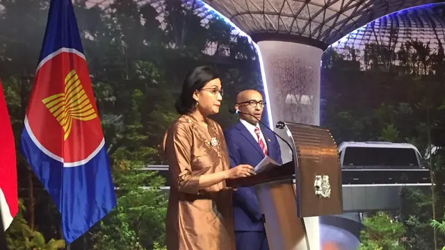 Menurut Menteri Keuangan RI Sri Mulyani, Indonesia dan Singapura memiliki hubungan yang panjang dan saling menguntungkan (Liputan6.com/Teddy Tri Setio Berty)