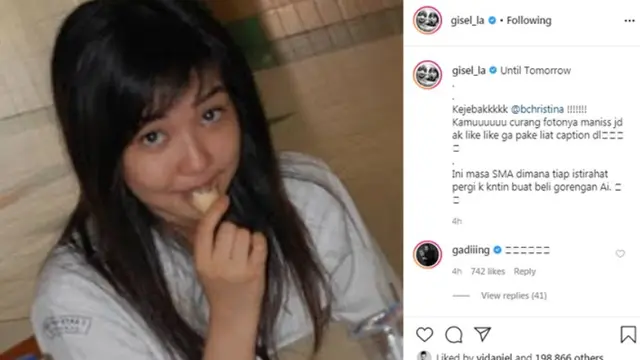 5 Potret Masa Sekolah Gisella Anastasia, Penampilannya Bikin Pangling