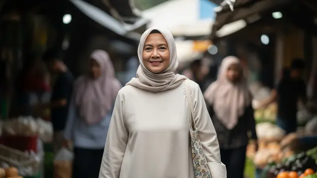 Model Gamis Simple untuk Lansia Tanpa Berlebihan