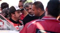 Mantan pembalap Formula 1, Fernando Alonso, tampil di Reli Dakar 2020 (FRANCK FIFE / AFP)