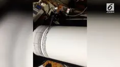 Tremor terpantau dari seismograf di Pos Pengamatan Gunung Api Agung.