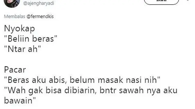 ibu vs pacar (foto: @ajengharyadi)