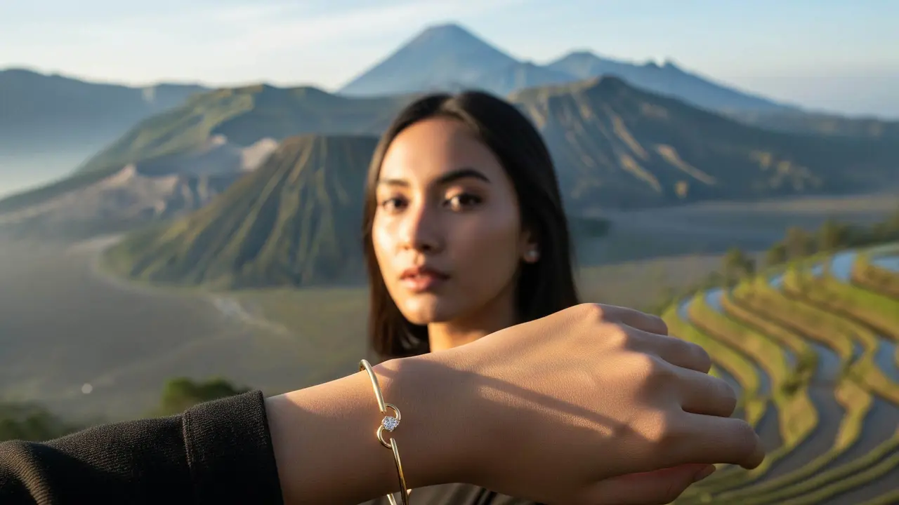 Model Gelang Emas Bangle Tipis Terbaru 2026