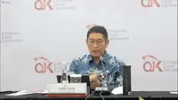 Kepala Eksekutif Pengawas Pasar Modal OJK, Inarno Djajadi saat konferensi pers, Jumat (14/10/2022) (Foto: Liputan6.com/Pipit I.R)