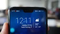 Tampilan notch di Honor 10 (liputan6.com/Agustin Setyo Wardani)