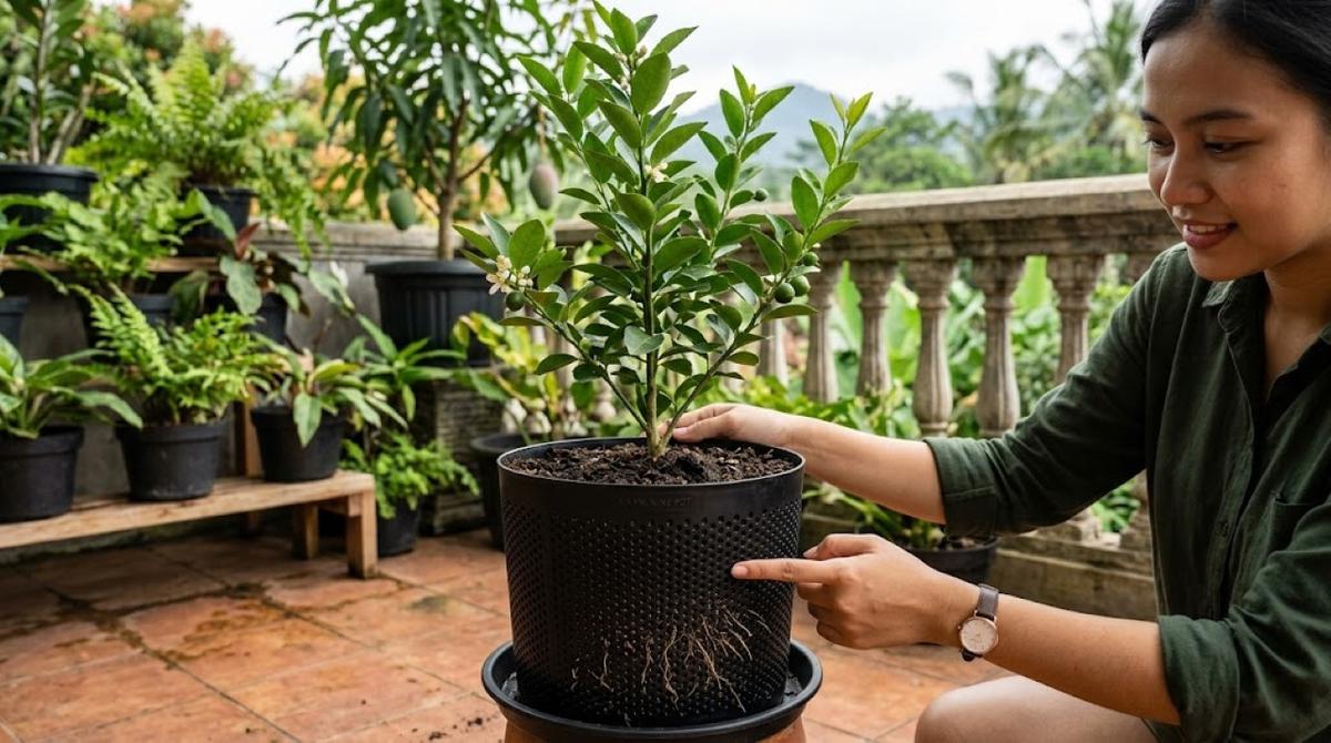 Cara Mengatasi Akar Tanaman Buah Memenuhi Pot