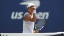 Kemenangan tersebut sekaligus mencetak sejarah sebagai petenis Indonesia pertama yang menang di Grand Slam sejak 22 tahun terakhir setelah Angelique Widjaja pada 2003 lalu. (AP Photo/Frank Franklin II)