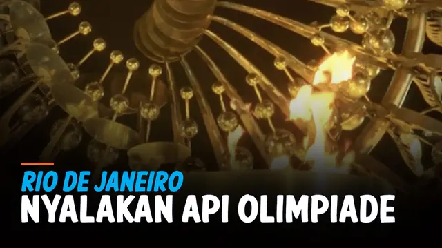VIDEO: Api Olimpiade Menyala di Rio de Janeiro Brasil