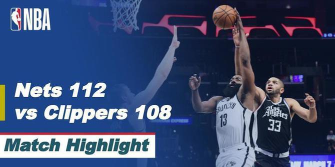 VIDEO: Highlights NBA, LA Clippers Kalah dari Brooklyn Nets 108-112