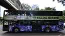 Bus tingkat wisata atau City Tour Jakarta akhirnya secara resmi dikelola PT Transjakarta pada Jumat 9 Januari 2015, Jakarta, Sabtu (10/1/2015). (Liputan6.com/Miftahul Hayat)